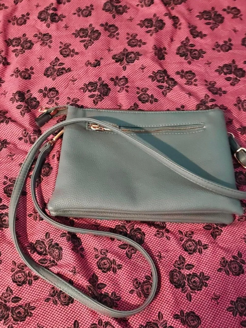 Teal Crossbody Envelope Flap Bag - Women